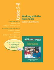 Working with the Ratio Table, Grades 5-8 (Resource Package)