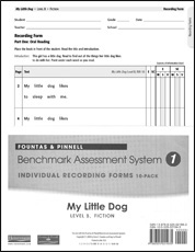 Recording Forms 10pack My Little Dog (System 1)