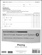 Recording Forms 10pack Playing (System 1)