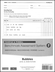 Recording Forms 10pack Bubbles (System 1)