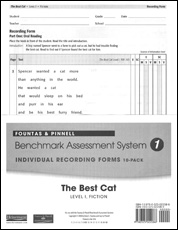 Recording Forms 10pack The Best Cat (System 1)
