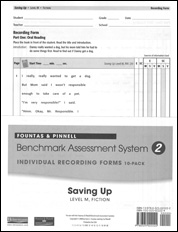Recording Forms 10pack Saving Up (System 2)