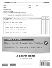 Recording Forms 10pack A Secret Home (System 2)