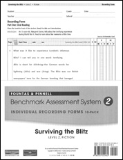 Recording Forms 10pack Surviving the Blitz (System 2)