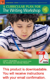 A Curricular Plan for the Writing Workshop, Grade 4