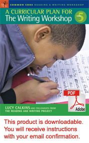 A Curricular Plan for the Writing Workshop, Grade 5