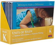 Units of study for teaching writing