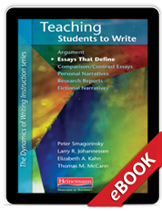 Learn more aboutTeaching Students to Write Essays That Define (eBook)