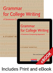 Learn more aboutGrammar for College Writing (Print eBook Bundle)