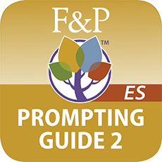Fountas & Pinnell Spanish Prompting Guide, Part 2 for Comprehension App