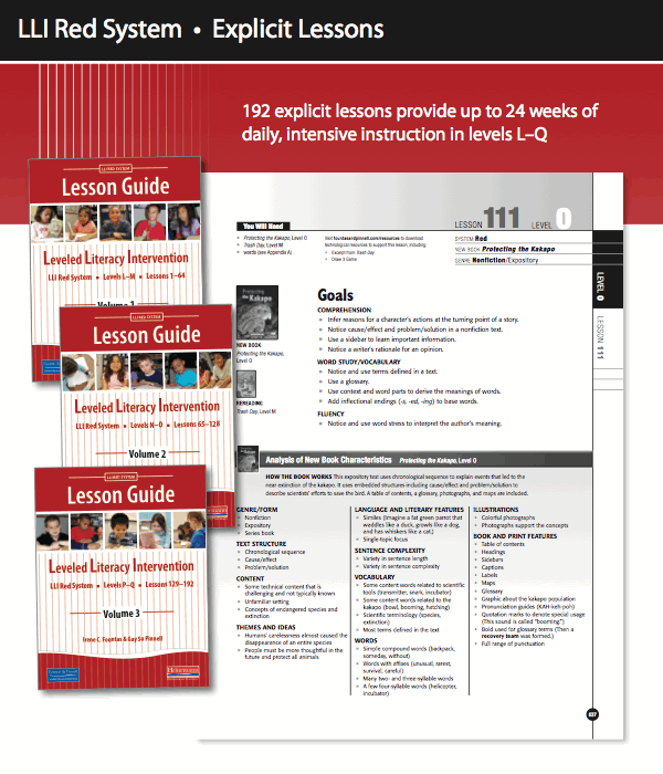 Fountas & Pinnell Leveled Literacy Intervention (LLI) RED by Irene