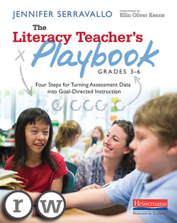 The Literacy Teacher's Playbook 3-6 with reading and writing icons