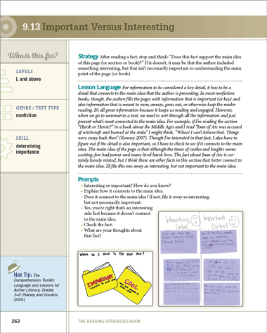 Supporting Comprehension in Nonfiction - Key Ideas