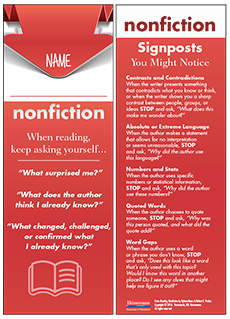 Learn more aboutReading Nonfiction Student Bookmarks