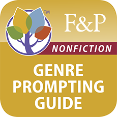 Fountas & Pinnell Genre Prompting Guide for Nonfiction, Poetry, and Test TakingApp