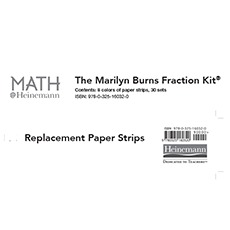 Marilyn Burns Fraction Kit Colored Strips Replacement, 30 Sets of 8